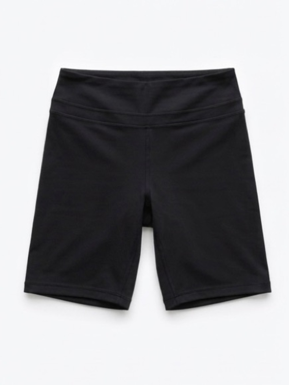 Black Ruched Performance Bike Shorts - Picture 3 of 5